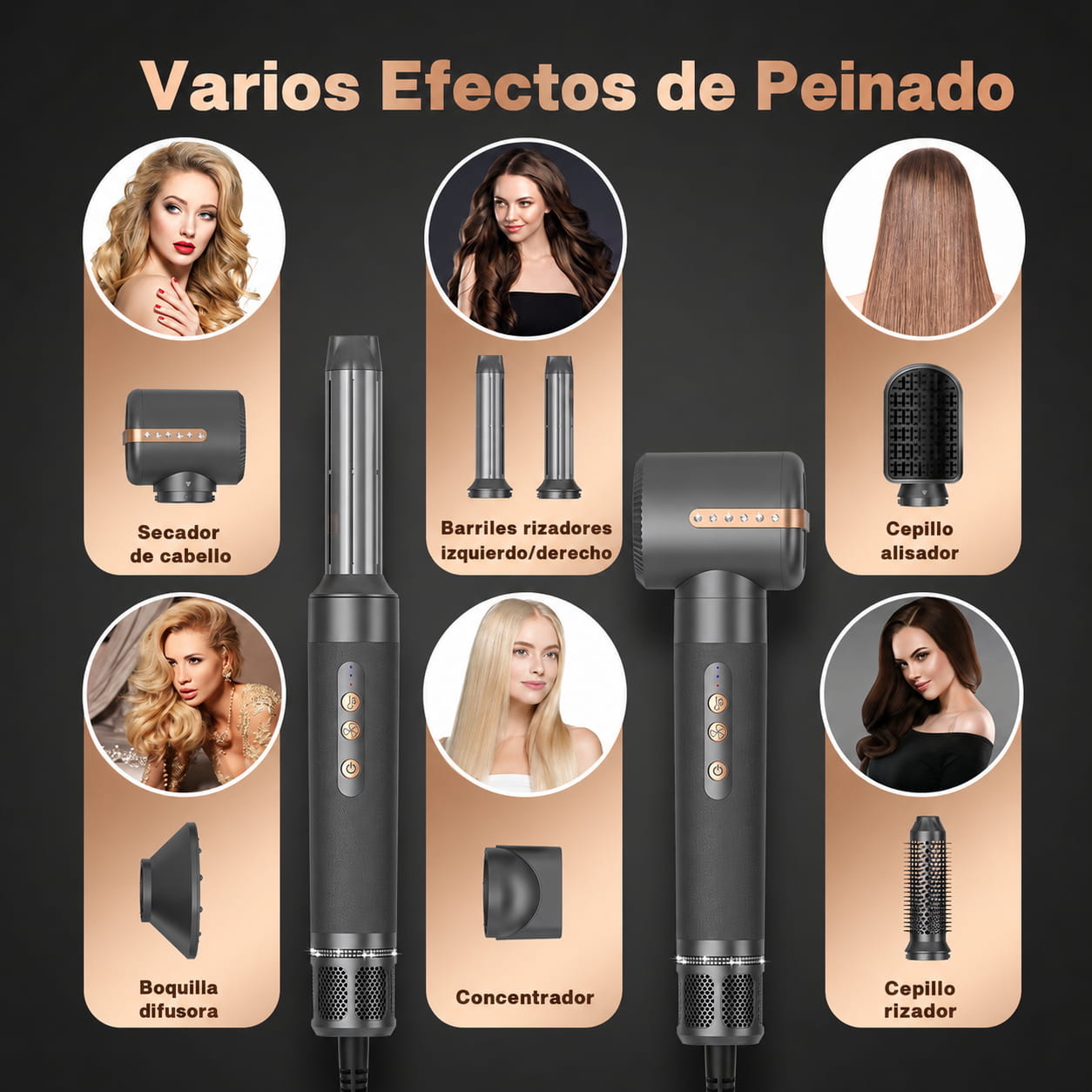AuraStylist Pro™ - Moldeador Multifunción 7-en-1